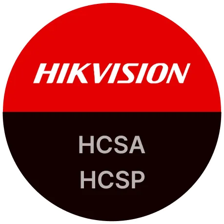 Badge de certification Hikvision : IBT est certifié aux niveaux HCSA et HCSP.